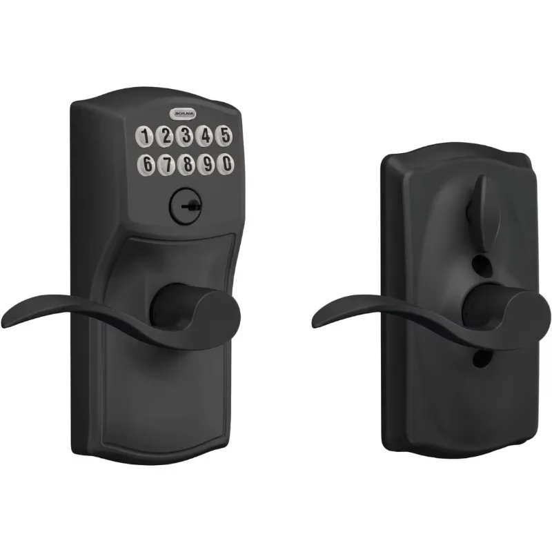 SCHLAGE FE595 CAM 622 Acc Keypad Entry with Flex Electronic Lock, Matte Black