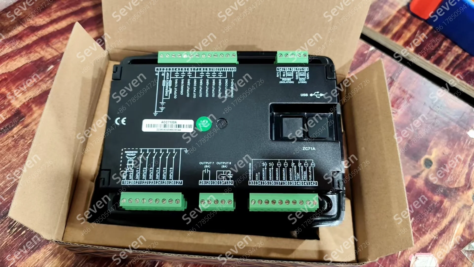 Original ACC7100A Controller ，Diesel Air Compressor Controller, Diesel Engine Electronic Controller