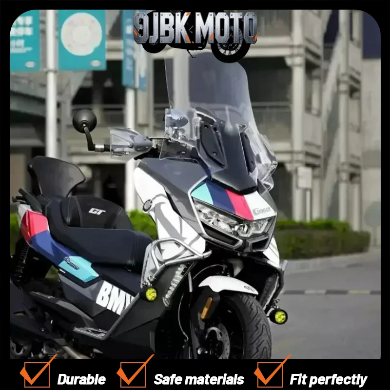 For BMW C400GT Windshield Motorcycle Windshield Modified Windproof Enlarged Heightened Accessories BMW Deflector Sunshade