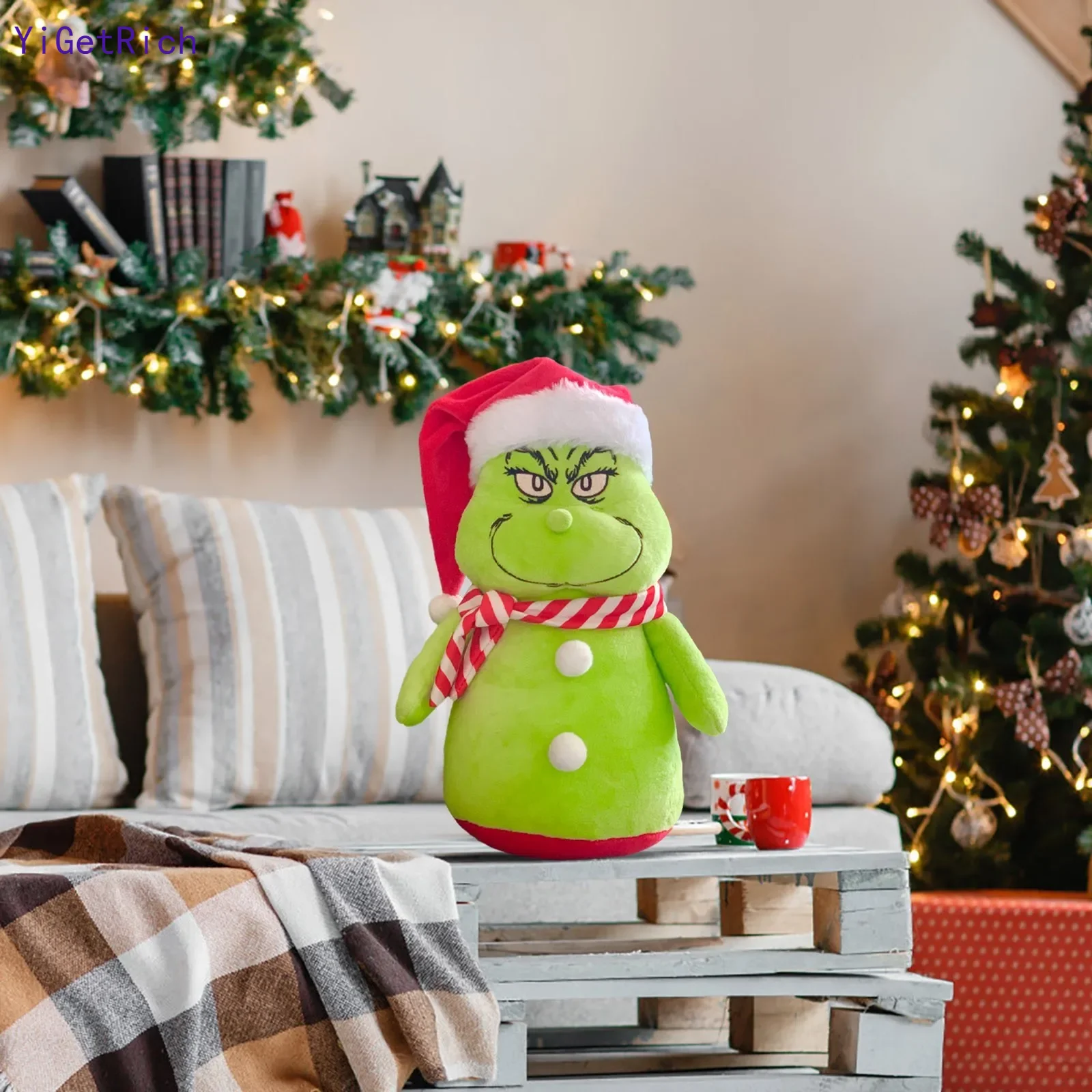 

Рождественская милая плюшевая кукла, подарок, мультяшный стиль, Детская тряпичная кукла, праздничное украшение, рождественские подарки, новинка 2024, Yi