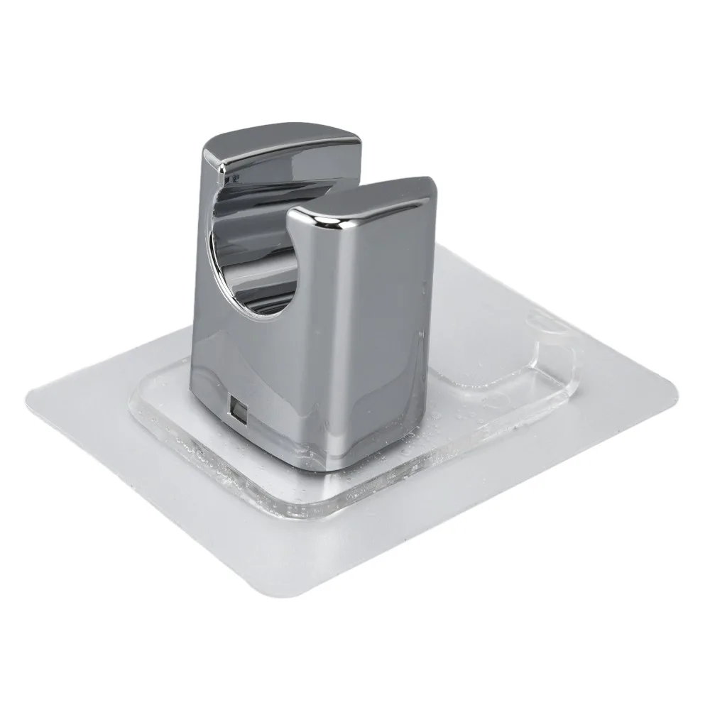 Adhesive Shower Head Bracket ABS Material Wall Mount Bracket Shower Head Holder No Drilling Wall Mount Shower Head Accessory