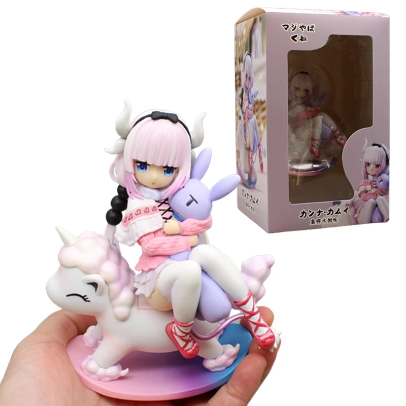 14cm Anime Miss Kobayashis Dragon Maid Figure Kannakamui Ation Figurine PVC Kawaii Statue Decor Collectible Model Ornament Toy