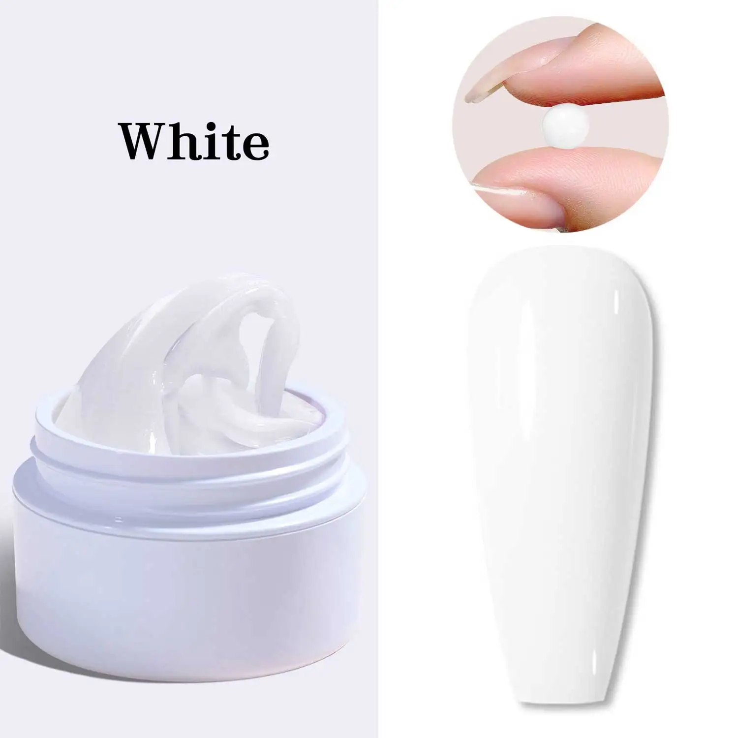 5/15 ml klarer, antihaftbeschichteter Handverlängerungs-Gel-Nagellack, 3D-Formung/Bildhauerei/Schnitzerei, UV/LED-Gel, milchiges Gelee, hartes Gel, Maniküre, DIY