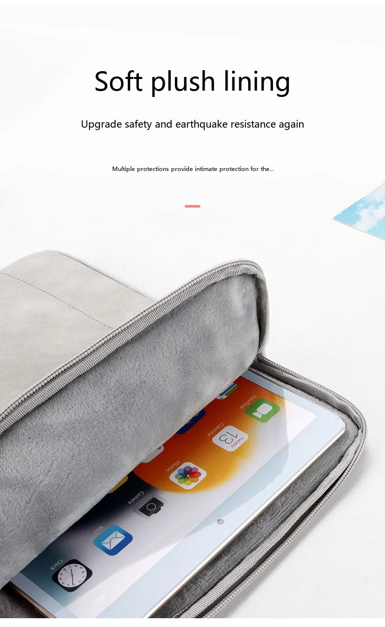 Tablet-Schutzhülle 7,9-8 Zoll Tragbare Neopren-Tasche Stoßfest für iPad Mini – Detail 5