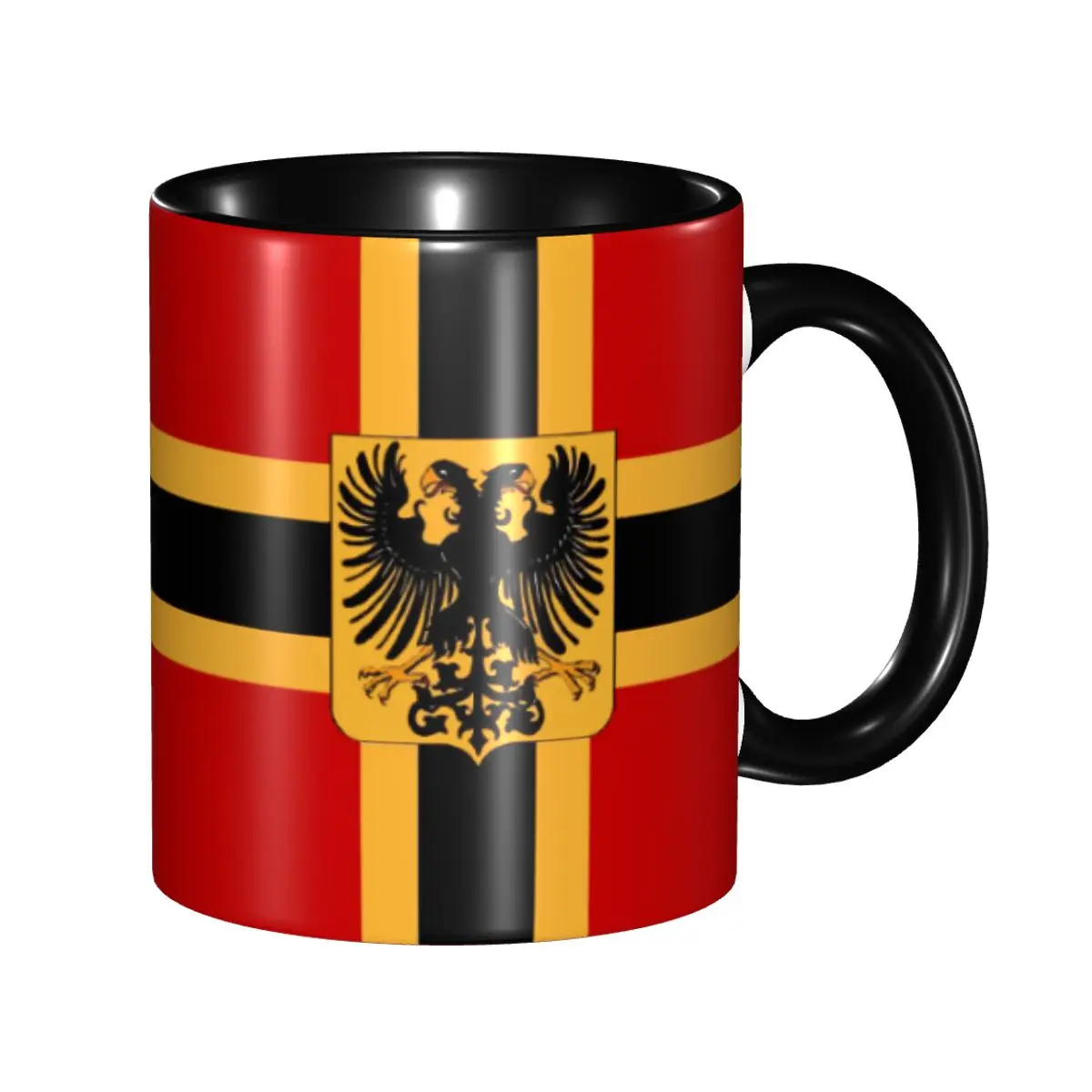 

Customized Flag Of Germans Empire Coffee Mug DIY Germany Patriotic Ceramic Mug Cup Creative Present