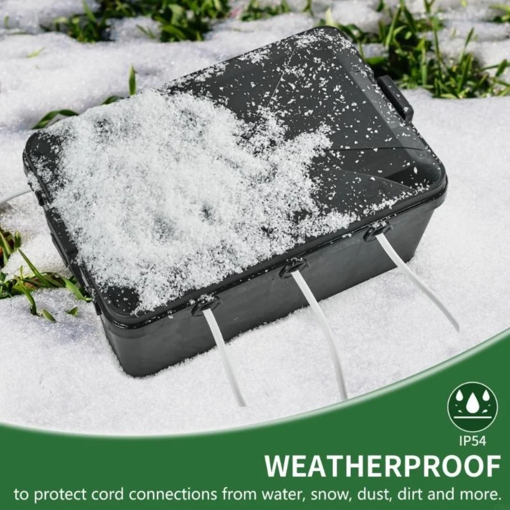 IP54 Enclosure Waterproof Cable Box PP Material IP54 Protection Dustproof Design Outdoor Electrical Connection Box