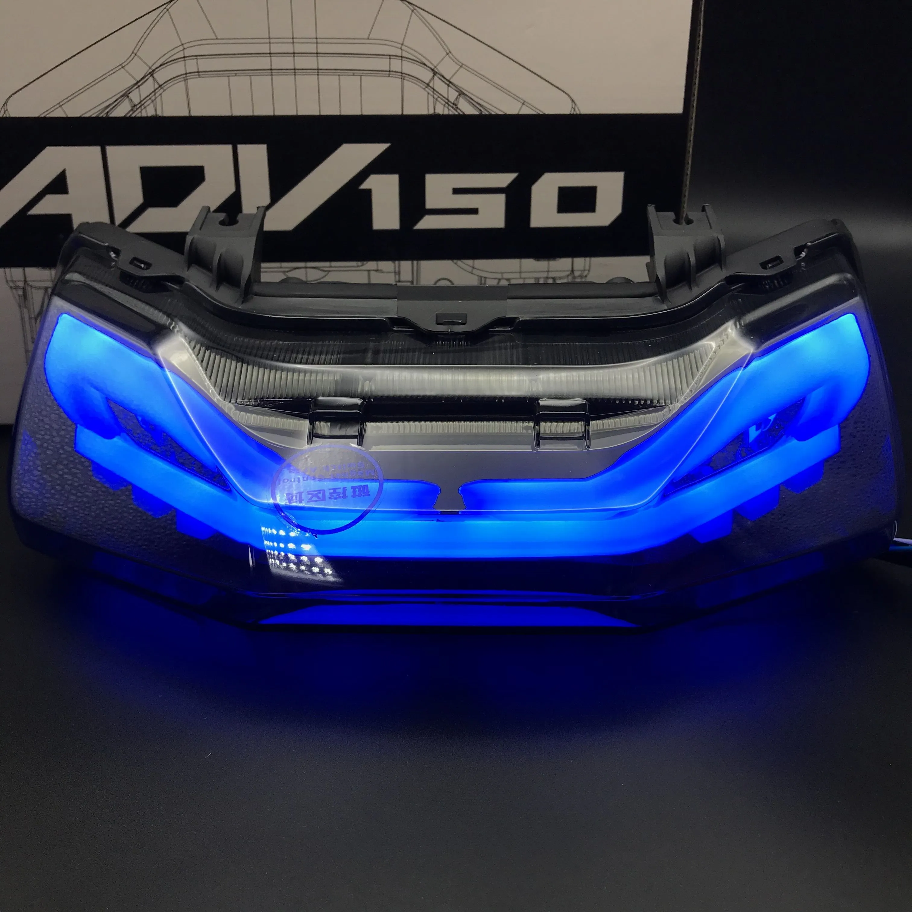

Suitable for Honda ADV150 160 rainbow color rear taillights, brake lights, turn signals, magnetic suction color adjustment