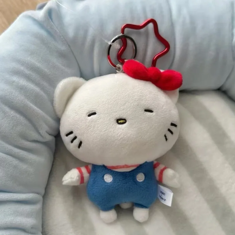 

12cm Sanrio Kawaii Joint Brand Hellokittys Mini Cute Girl Cartoon Bag Pendant New Plush Doll Toy Keychain Decoration School Gift