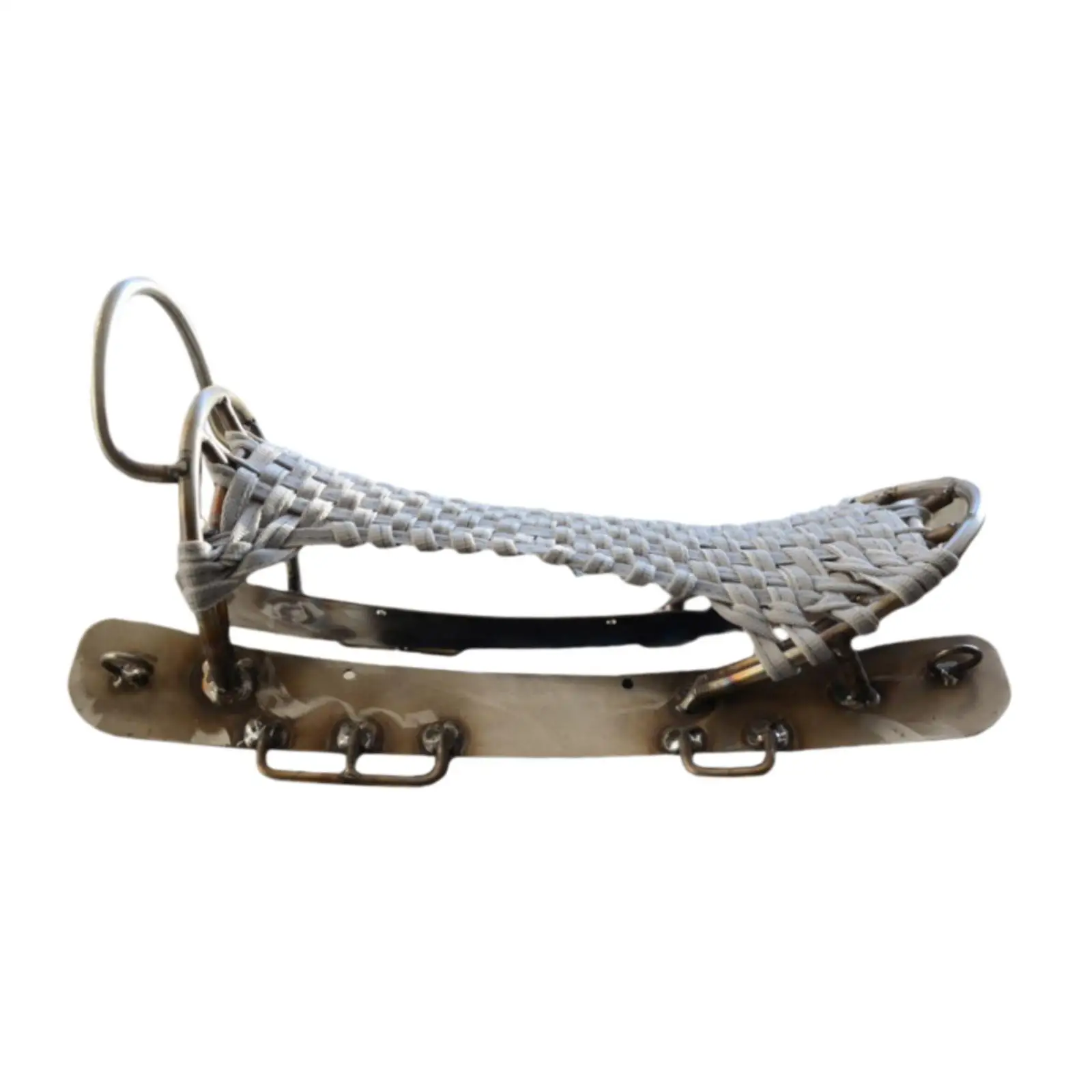 

Horse Saddle Skeleton Horse Tack Traditional Equestrian Gear White Steel