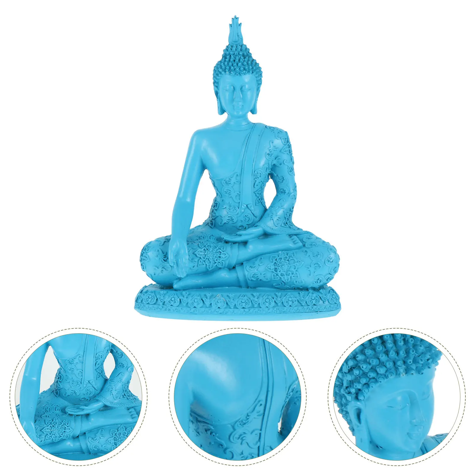 

Thailand Buddha Resin Statue Exquisite Temple Home Decor Positive Energy Resin Sculpture Southeast Asian Ornament