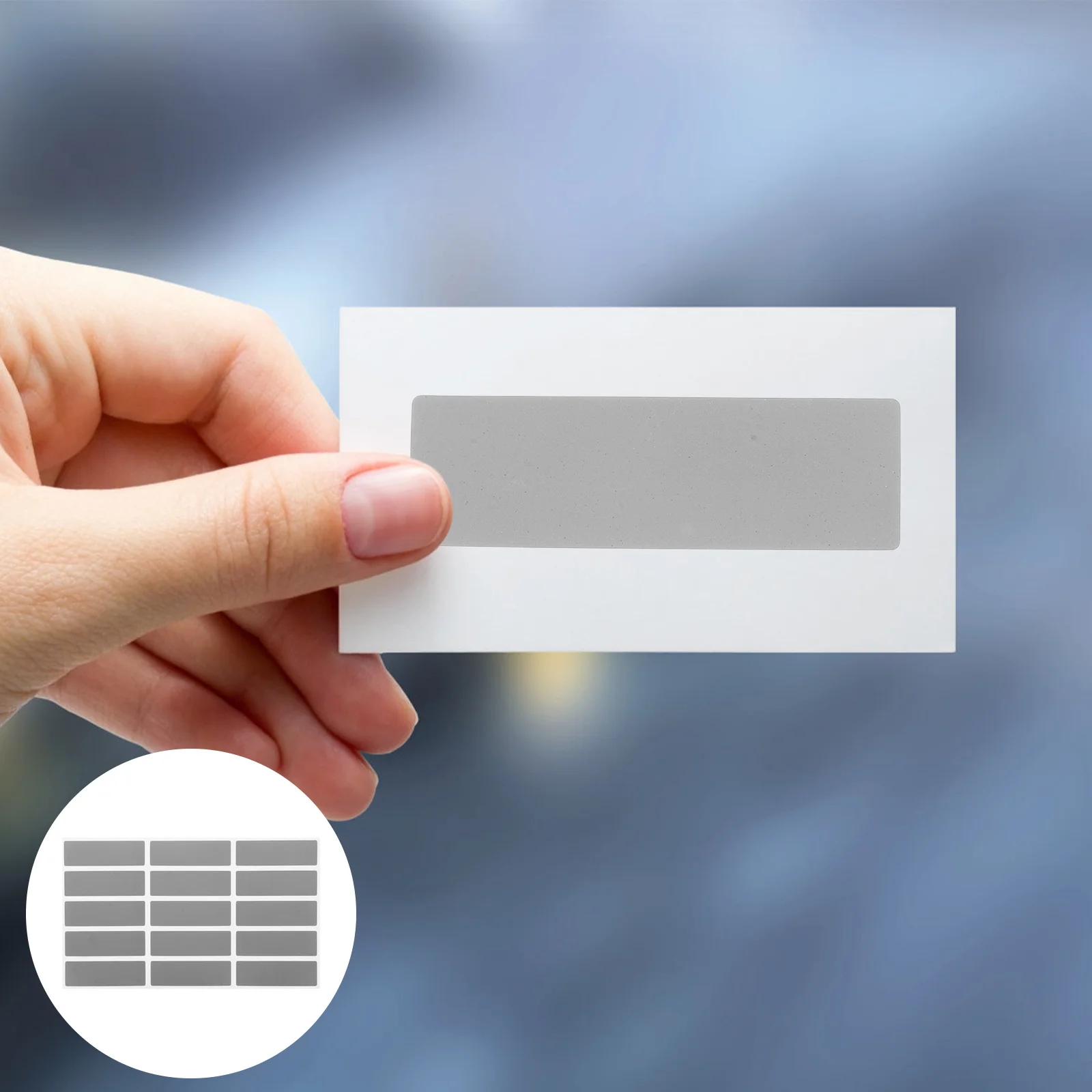 

150Pcs Rectangle Scratch Off Stickers Self Adhesive DIY Scratch Cards Raffle Tickets Holiday Games Self Adhesive Labels