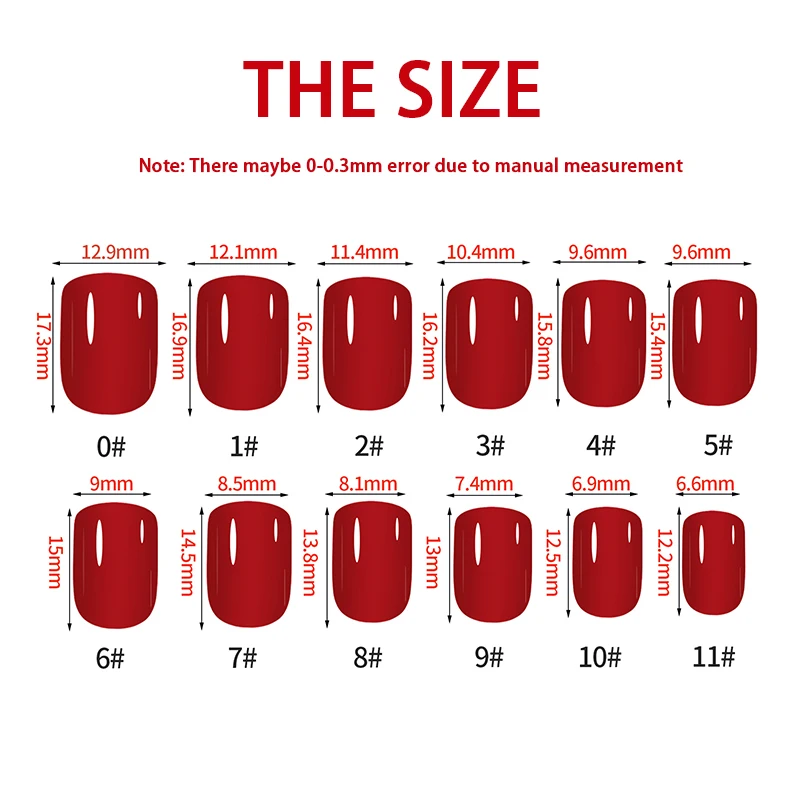 Набор коротких накладных ногтей с полным нажатием, 24 шт., высококачественные Многоразовые Накладные ногти, однотонный дизайн ногтей