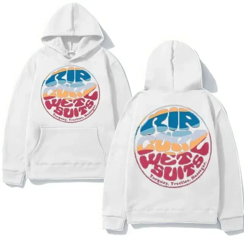 

2024 Мужская толстовка с капюшоном Rip Curl Wetty Land Y2K, свободная версия высококачественной одежды, одежда в стиле ретро, повседневная толстовка с капюшоном, топы большого размера