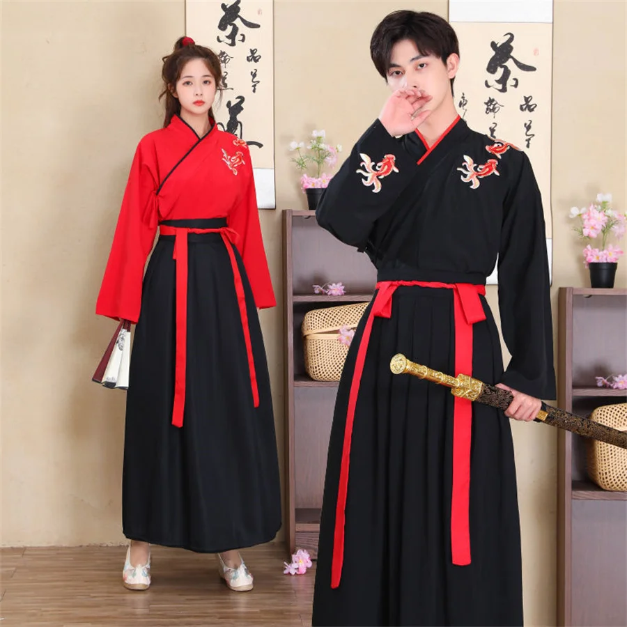 

Chinese Hanfu Dress Women Clothing Vintage Ethnic Style Fashion Clothes Elegant Streetwear Casual Chinese Traditional Dress