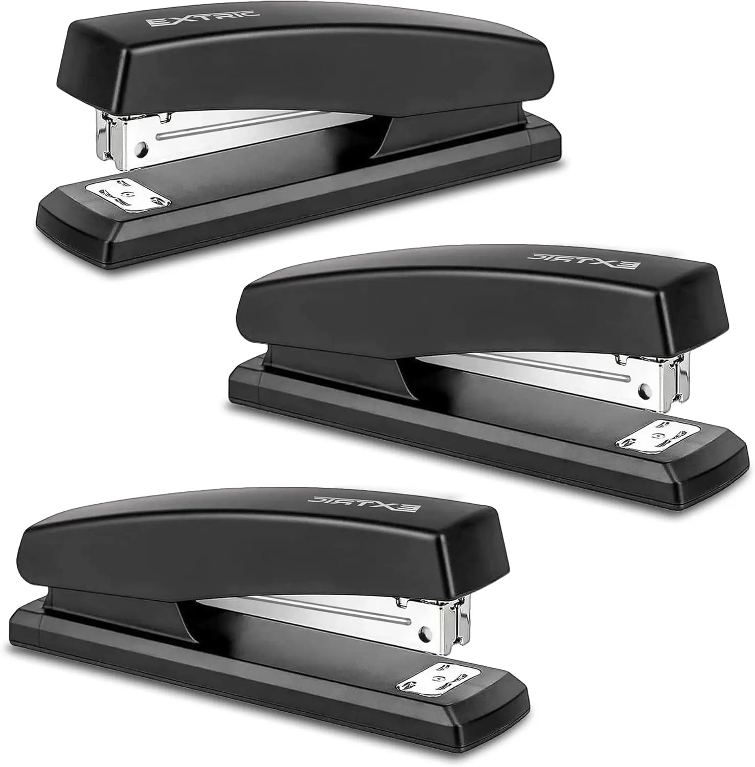 

Heavy Duty Stapler for Desk, 25 Sheet Capacity Office Staplers 3 Pack with Metal Construction