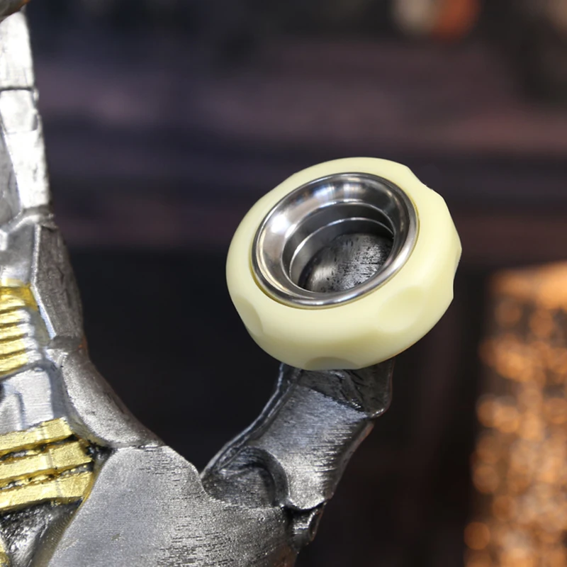 اللمس الدائري الميكانيكية تململ اسئلة حلقة EDC اللعب الفولاذ المقاوم للصدأ + بوم الإصبع الإطارات المعدنية اللعب الإجهاد سبينر ألعاب متململة