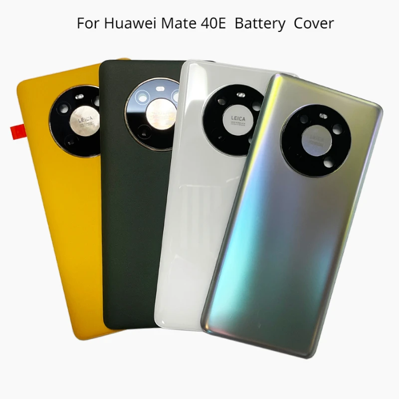 For Huawei Mate 40E Battery Glass Cover Rear Door Housing Case Back Cover Replacement Part With Camera Lens