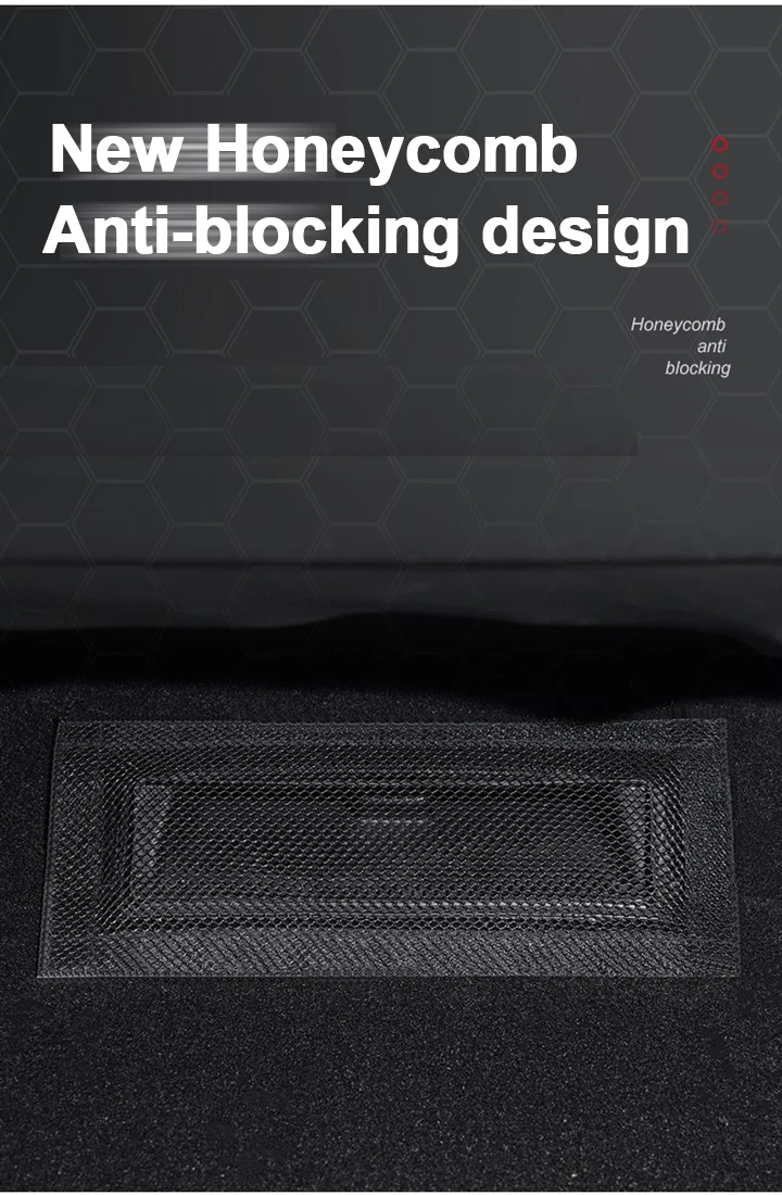 Für Tesla Alle Modelle YL 3 Y Juniper Standard Highland Luftauslassabdeckung Unter dem Sitz Anti-Blockier Staub-Schutzgitter Lüftungsfilter – Detail 5