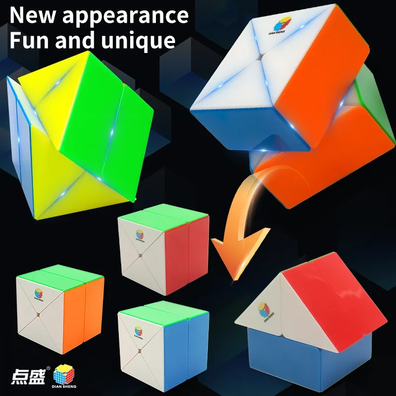 [ECube] DianSheng Galaxy Cluster X2 Cube Regular Magic Puzzle Educational Toy Macaron Morandi Transparent Color