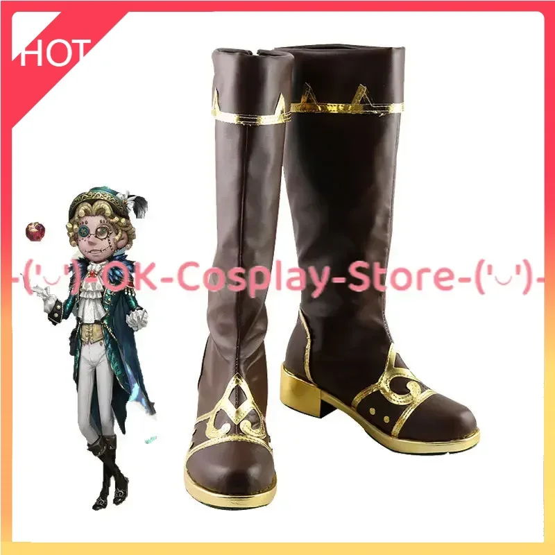 Game Identity V Acrobat Mike Morton Cosplay Shoes PU Leather Shoes Halloween Carnival Boots Custom Made