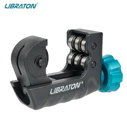 LIBRATON Mini Pipe Cutter 4mm to 28mm Cuts Copper Aluminum Metal - Multi Use Tube Cutter PVC Cutter - Cuts Arrows Lines