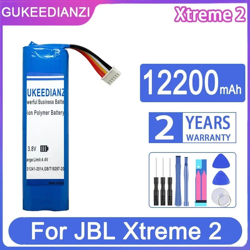 GUKEEDIANZI Replacement Battery 12200mAh For JBL Xtreme 2 3 Xtreme2 xtreme3 SUN-INTE-103 2INR19/66-2 ID1019 Bluetooth Speaker