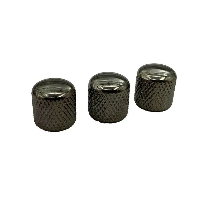 

Korean Style Black Nickel Guitar Knobs, Anti-Slip Volume Tone Control Knobs for Electric Guitar Bass
