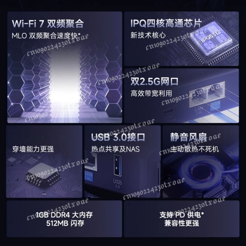 Portable Wi-Fi 7 Router for BE3600 Slate 7, Dual 2.5G Ports Travel Network Device for Gaming & Home Office Use