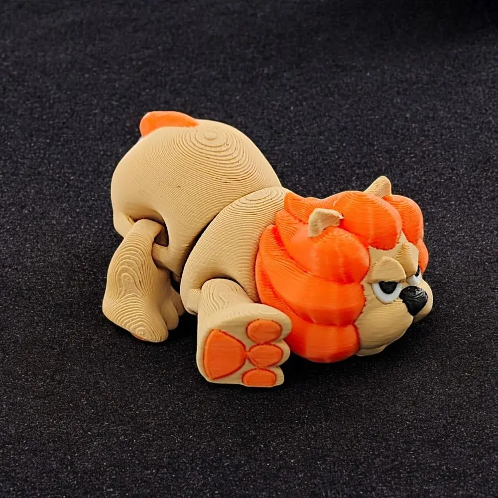 

Lion Decorations Movable Joints Lion Ornament Realistic Cartoon Lion Sculpture Figurine Handicraft 3D Printed Lion Model Kids