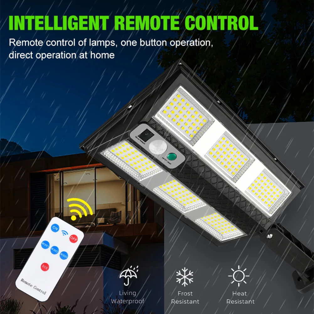 

Powerful Outdoor Solar Lights IP65 Waterproof Outdoor Motion Sensor Solar Garden Light Yard Garage Light for Garden Patio Porch