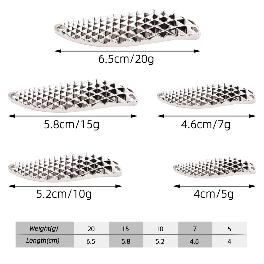 Señuelo de Pesca de cuchara giratoria de Metal, cebo Artificial de Pesca de 5g, 7g, 10g, 15g, 20g, oro y plata, aparejos de lubina para trucha y