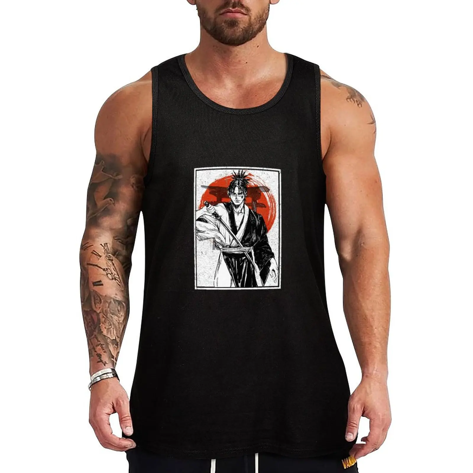 Blade Of The Immortal - Manji Tank Top T-shirt sports t-shirts for Men's gym T-shirts men t shirt