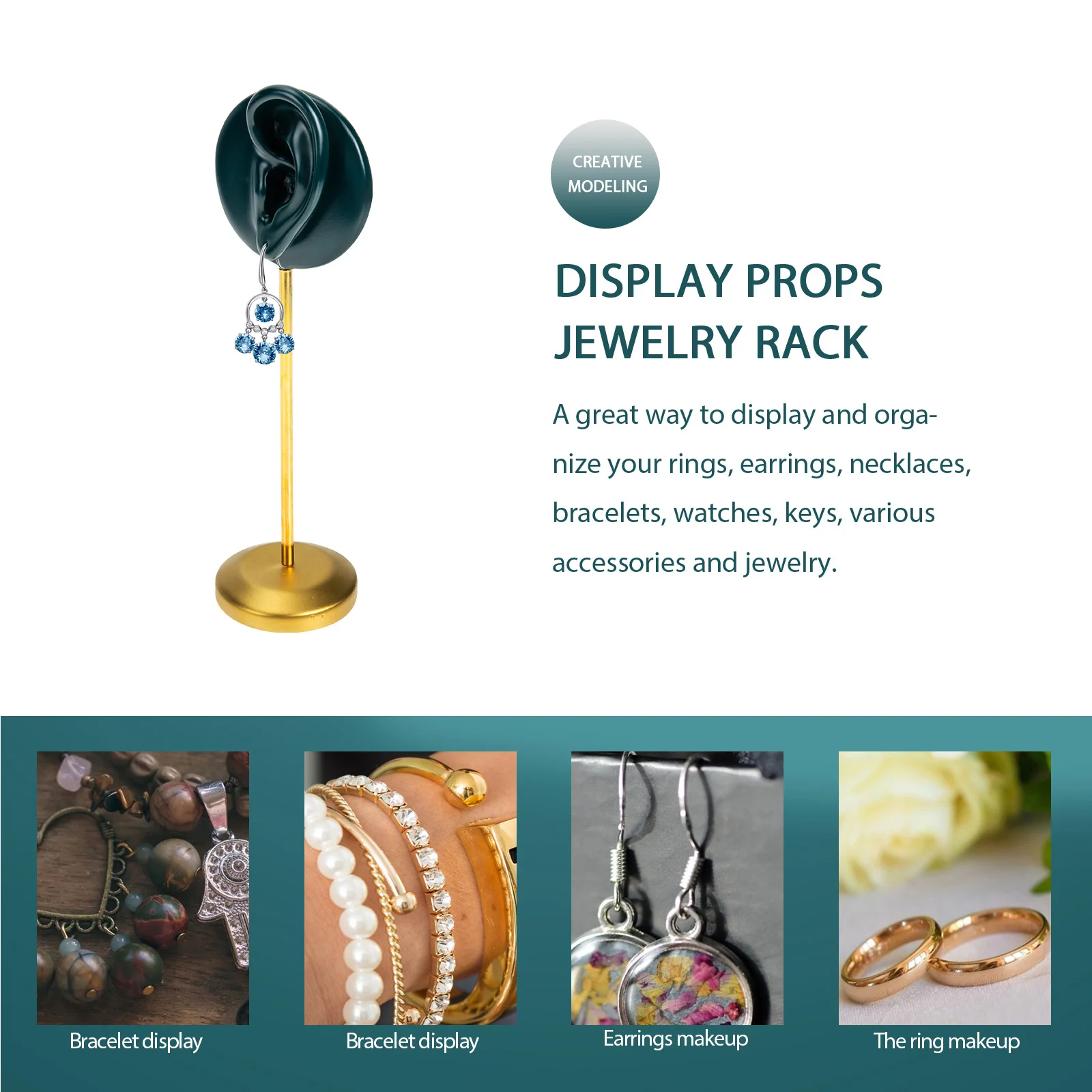 

Earring Storage Rack Reliable Jewelry Holder Creative Desktop Display Stand for Home Gallery Trade Shows Jewelry Organization