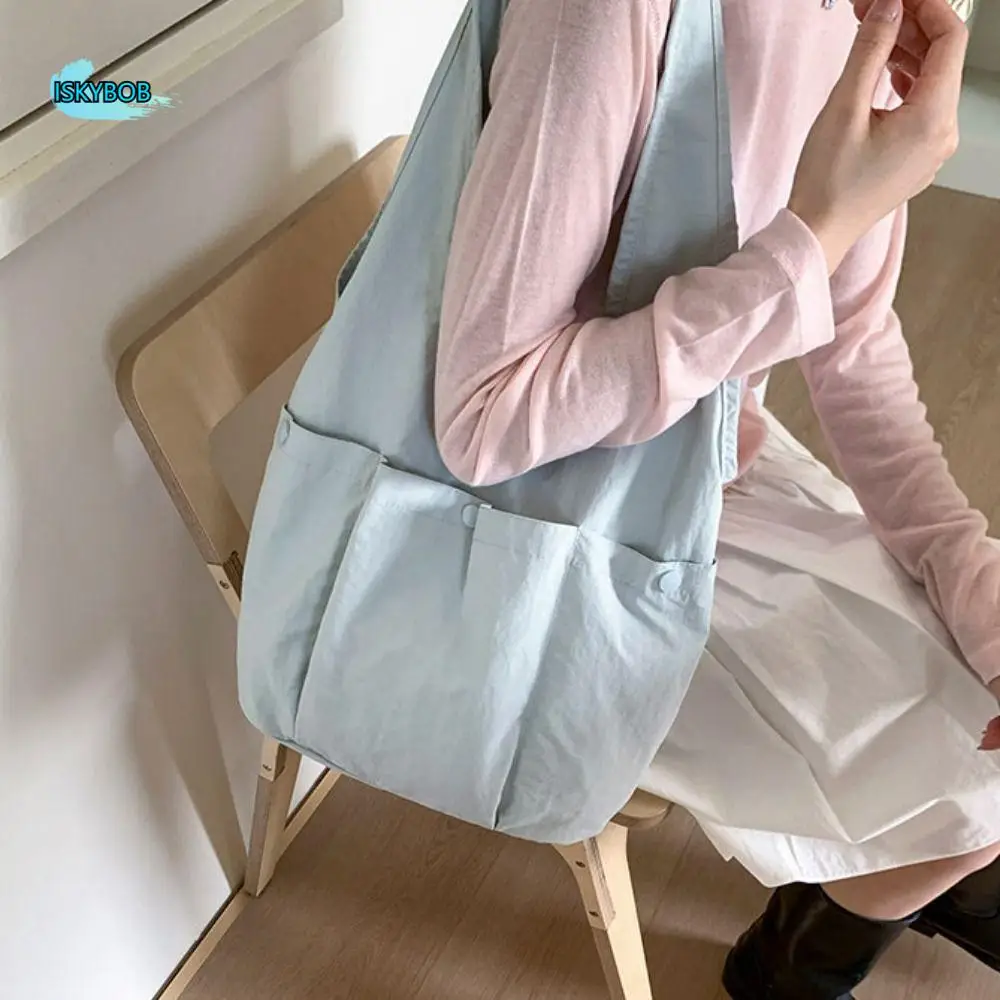 

Underarm Bag Nylon Shoulder Bag Large Capacity Quick-dry Sport Tote Bag Solid Color Korean Style Multi-pouch Tote Bag Unisex