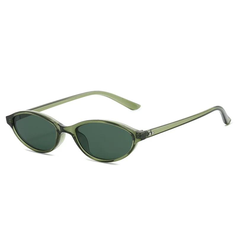 Schmale, kleine Cat-Eye-Sonnenbrille, Marke Europe Oval, ultraleichte, persönliche UV400-Sonnenbrille