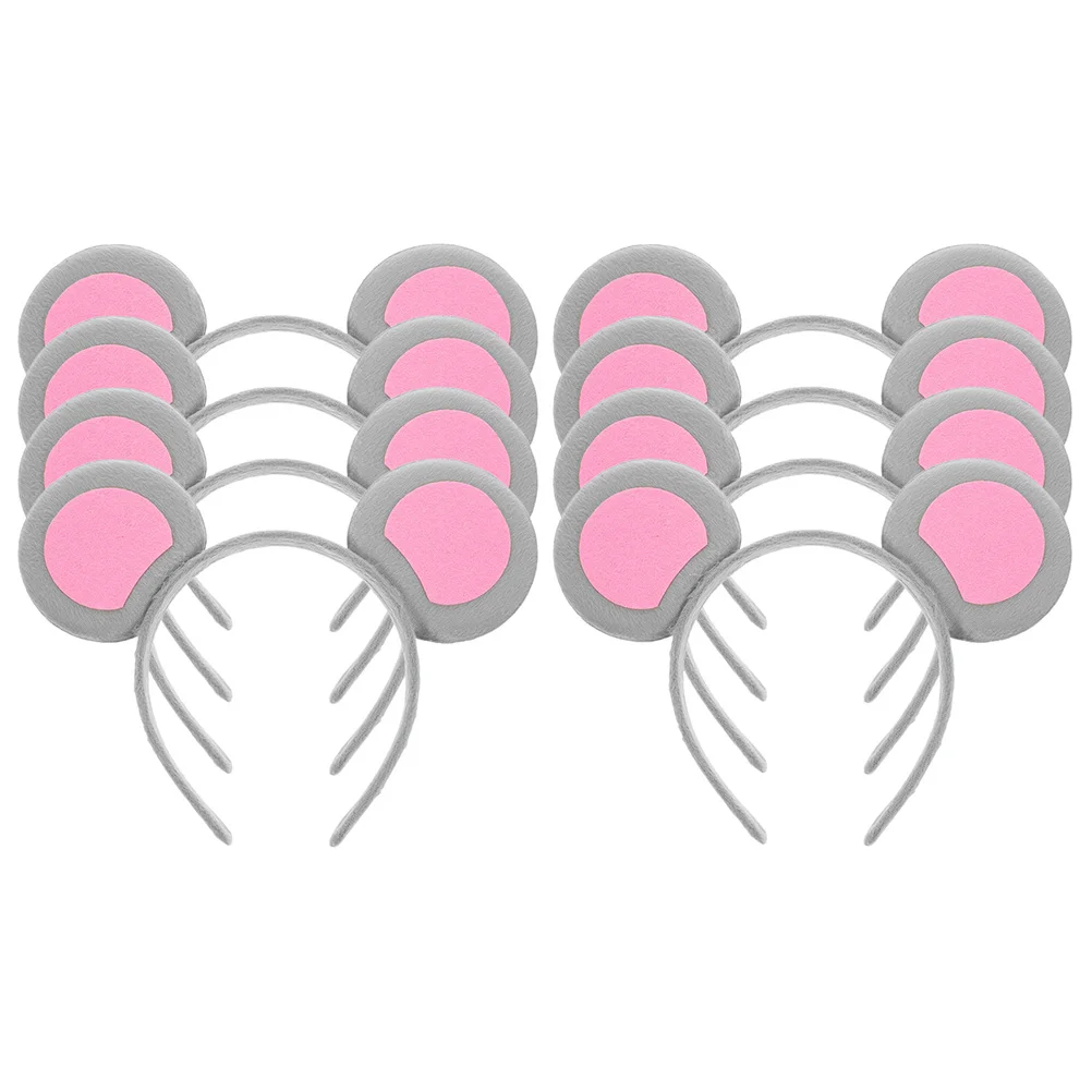 

Повязка на голову с ушками животных, аксессуары для костюмов мыши, повязки на голову с крысами для косплея для женщин, костюмы на Хэллоуин с ушками