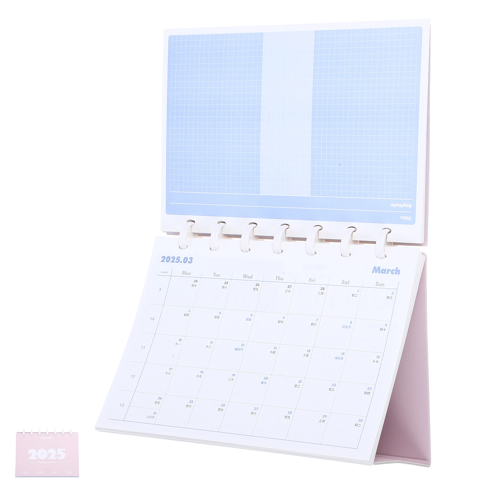 

2025 Desk Calendar Monthly Flip Creative Design Easy Page Flipping Multifunctional Home Office Desktop Planner
