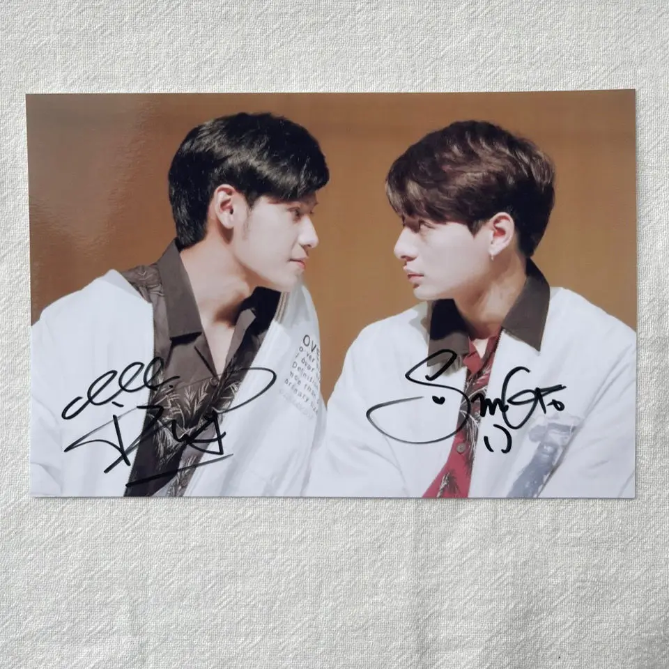 Thailand Stars Drama SotustheSeries Sotus Singtokrist Signature Photo 6Inch Not Printing Handwritten Collection Photo Picture