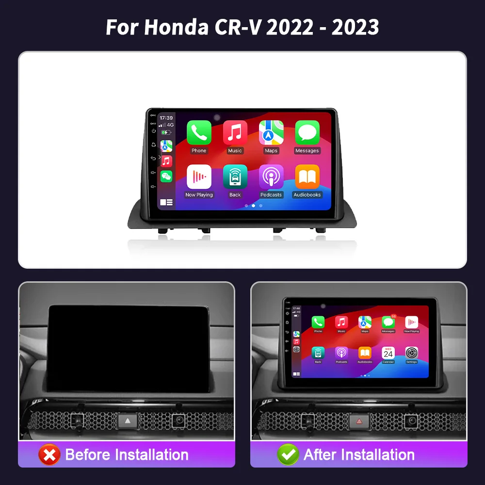 Car Radio Multimedia Video GPS For Honda CR-V 2022 - 2023 Android 14 Navigation No 2 Din DVD Player autoradio carplay android