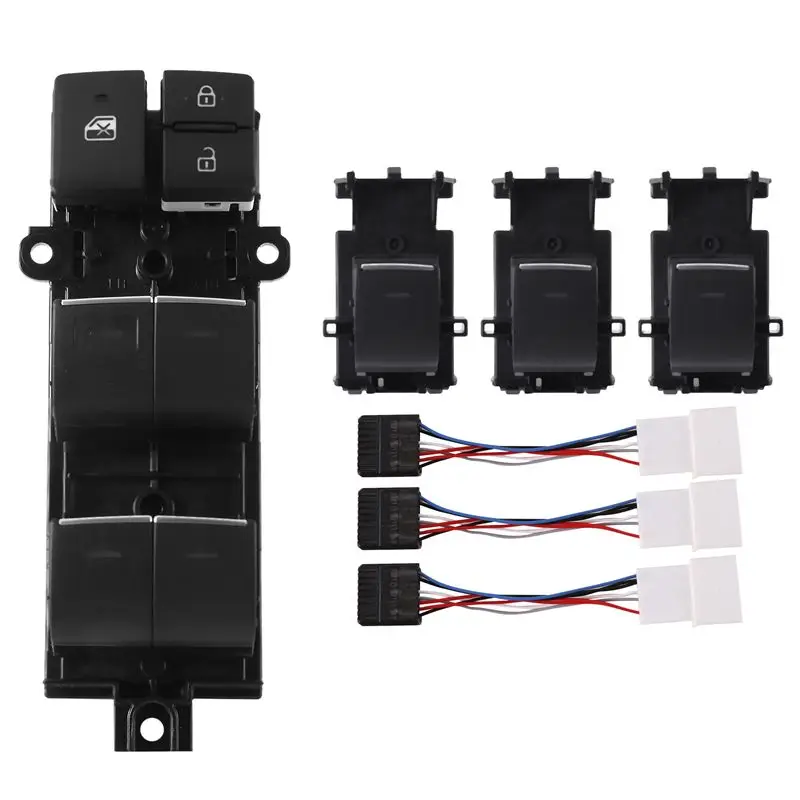 

Precise Car Lighted LED Power Window Lifter Switch Button For Toyota RAV4 CHR Corolla 2019-2022 Left Driving Backlight Upgrade