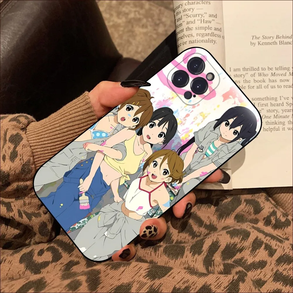 K-ON anime caso de telefone para iphone 15 14 11 12 13 mini pro xs max capa 6 7 8 plus x xr se 2020 funda escudo