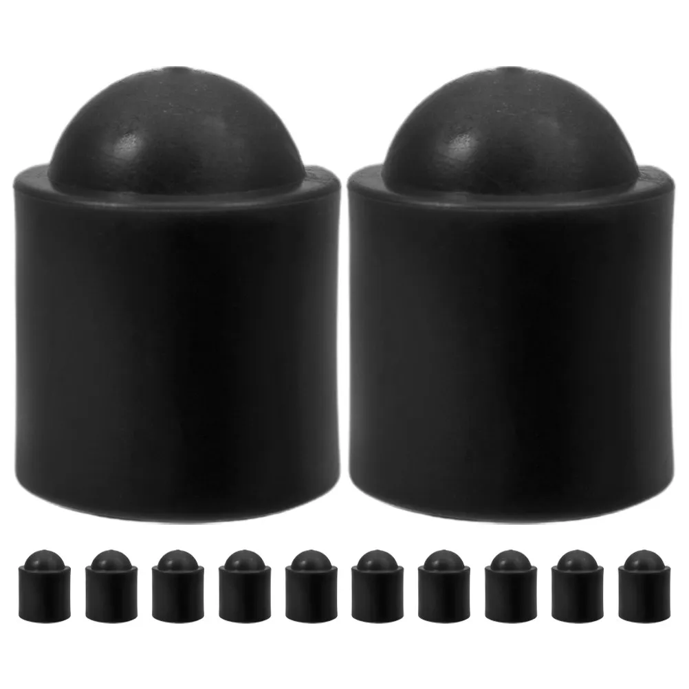 

12 шт. сменных защитных наконечников для кия, ударопрочные резиновые накладки на низ кия, легкие, надежно фиксирующиеся, для бильярда и снукера