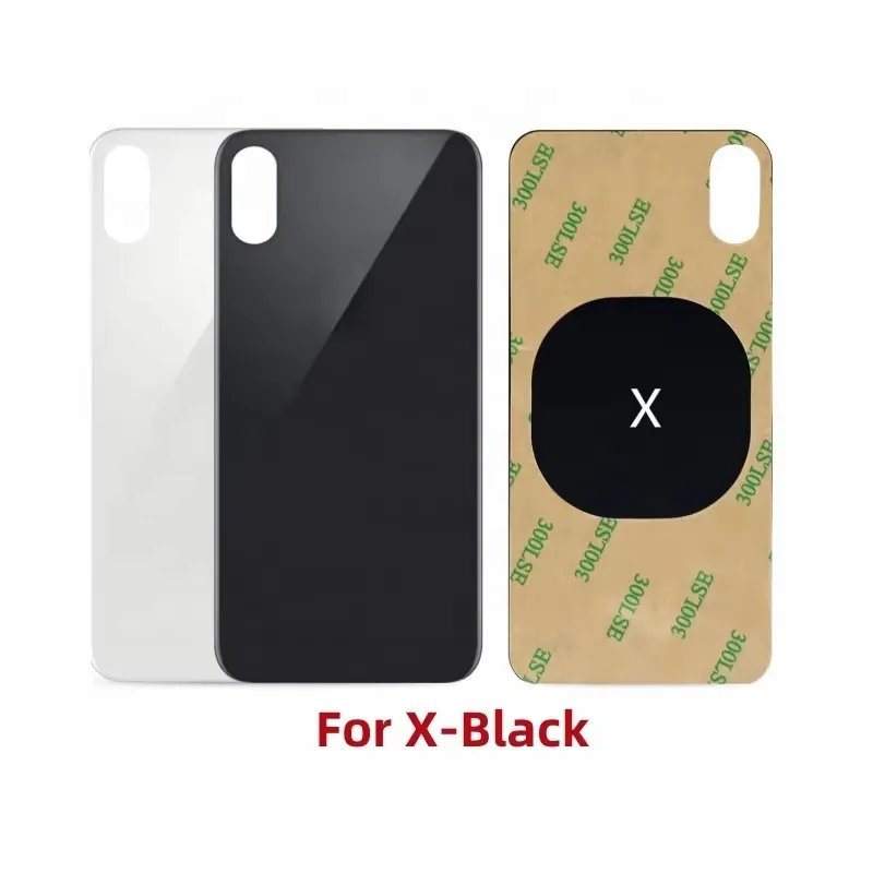 Back Glass For IPhone X-Xs-Xsm Back Cover Glass Fast Replacement High Quality Housing Battery Cover Big Hole Rear Glass