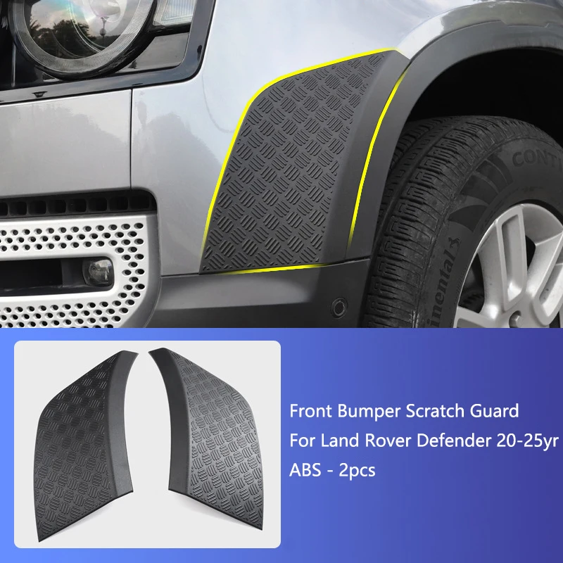 

For Land Rover Defender 90 110 2020-2025 Car Rearview Mirror Cover Front Rear Bumper Side Scratch Guard Protection Board Guard