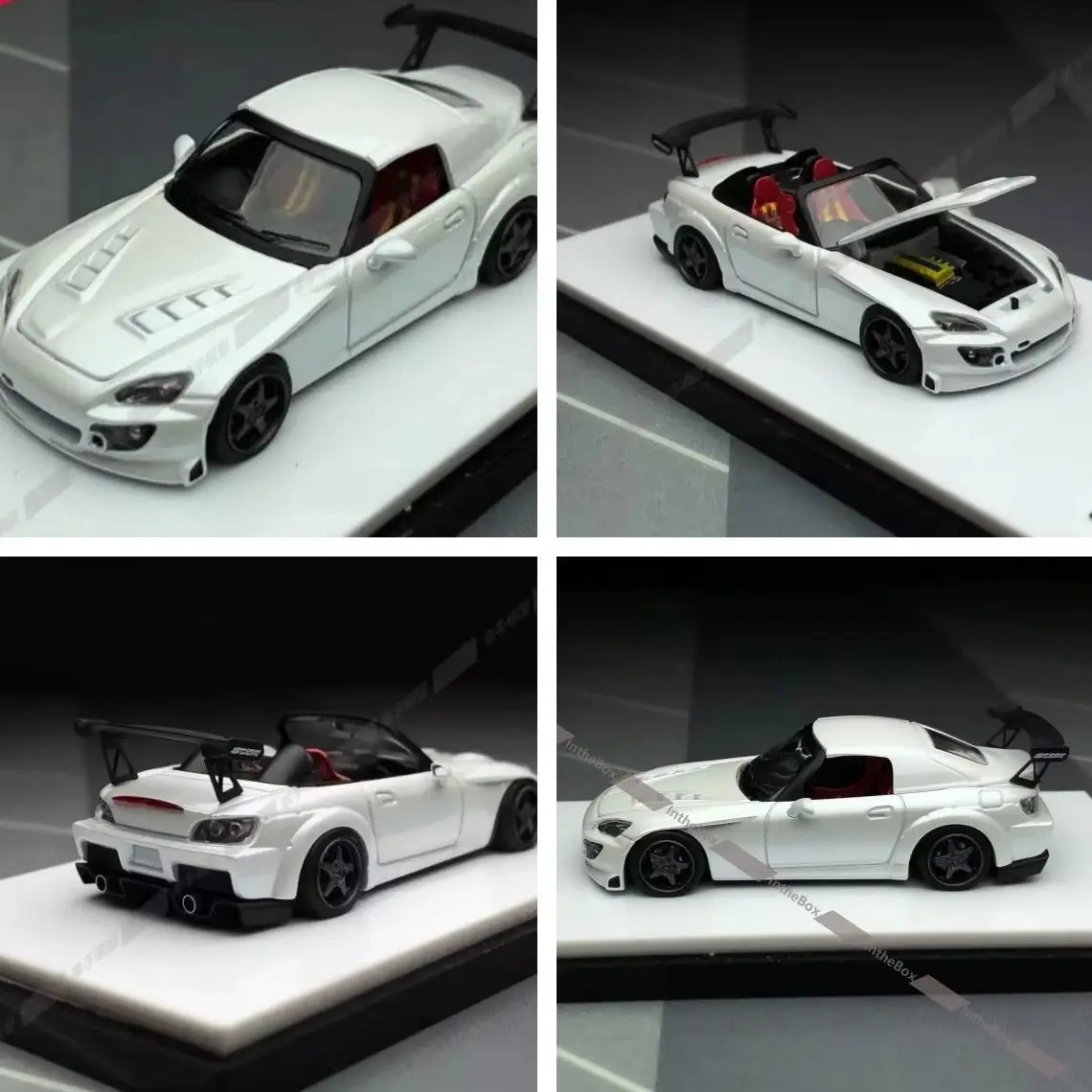 

theBox Store MT 1:64 White S2000 Spoon Racing Sports Model Diecast Metal Car