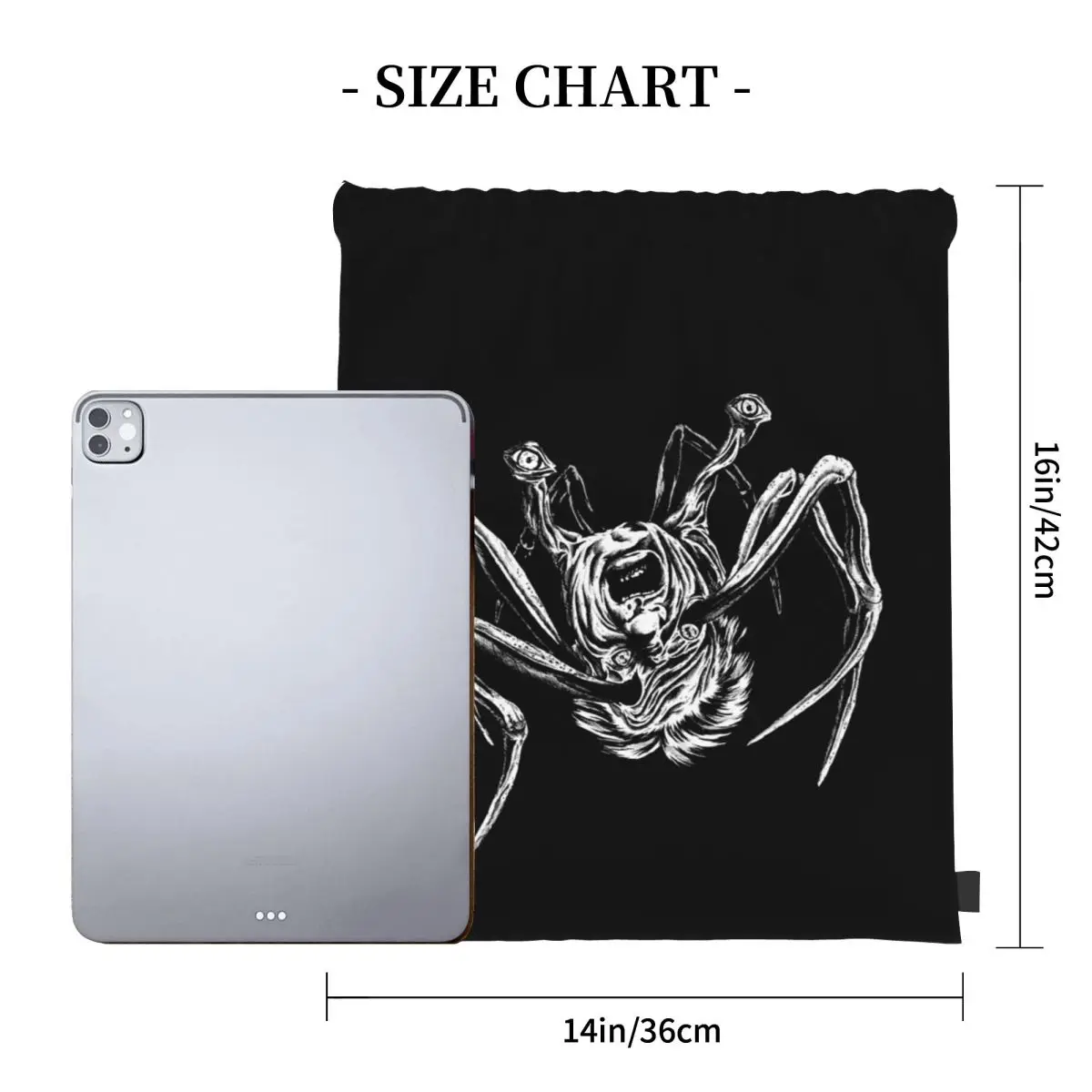 Thing Spider Head Backpacks Multi-function Portable Drawstring Bags Sports Bag Book Bags For Travel Students