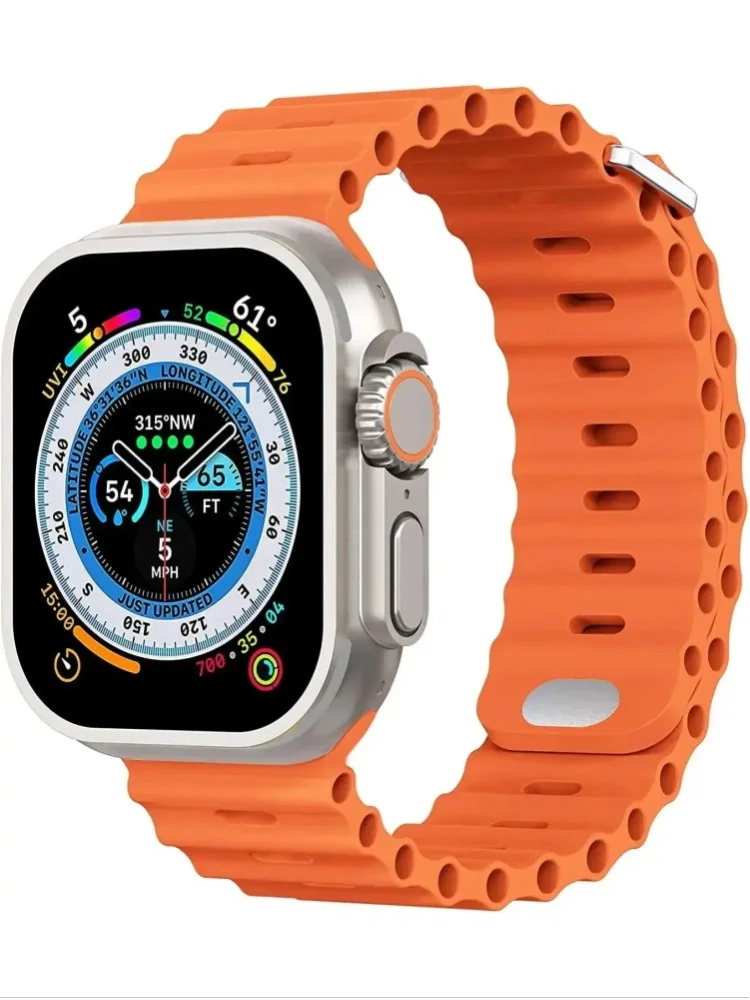 Ocean-Armband für Apple Watch Ultra 3/2/1 11 10 46mm 9 8 7 49mm 45mm 41mm Silikonband für 6 5 4 3 SE3 44mm 40mm 42mm Zubehör