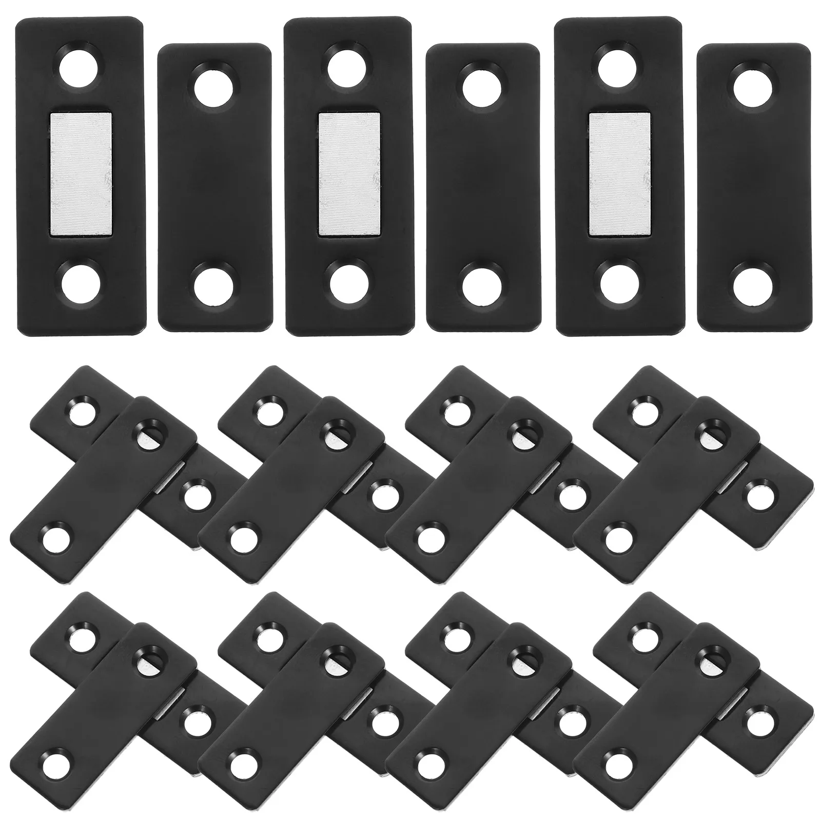 

12 set Magnetic Drawer Catch Cabinet Door Magnets Concealed Thin Design Durable Steel Door Latch For Furniture Invisible Magnet