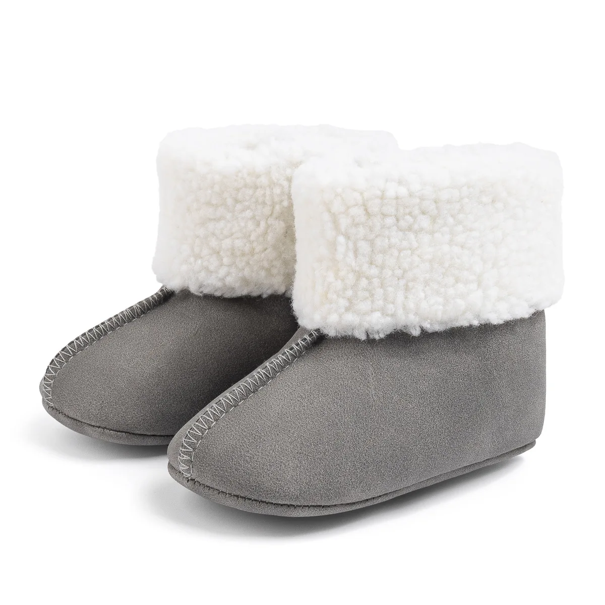 Kids'Casual Shoes Snow Boots Cartoon Solid color Winter Shoes For Baby Warm Anti-slip Soft Bottom Pink Brown Shoes Size 11-13