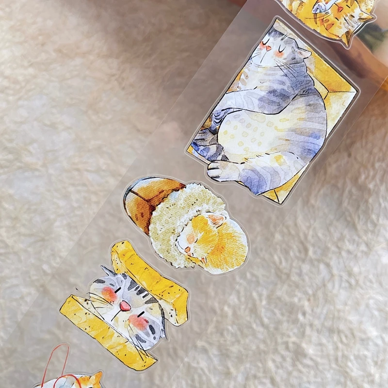 60mm-10m-vintage-cute-cats-landscape-pet-tape-creative-diy-journal-material-collage-scrapbooking-stationery